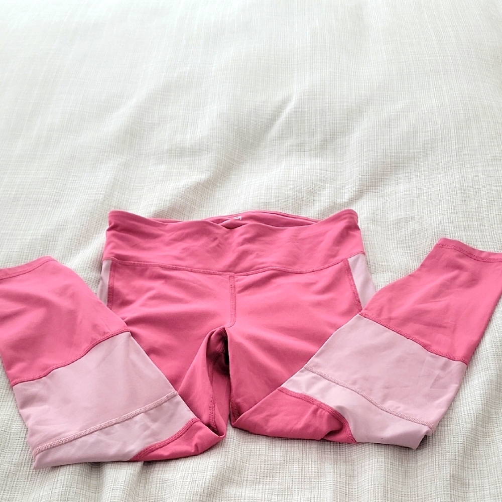 GapFit Pink Colorblock Leggings NWOT